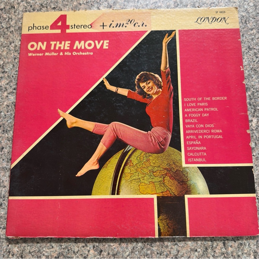 Vintage 'On The Move' Vinyl Record